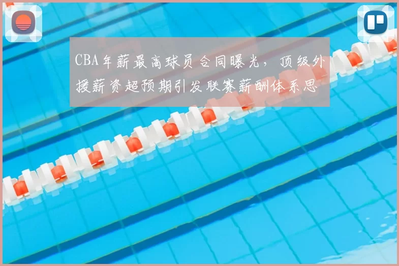 CBA年薪最高球员合同曝光，顶级外援薪资超预期引发联赛薪酬体系思考